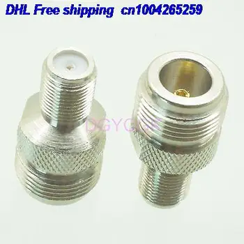 

DHL 50pcs Conversion Adapter N female F to female TV jack connector for Communication 75 ohm adapter connector 22cs