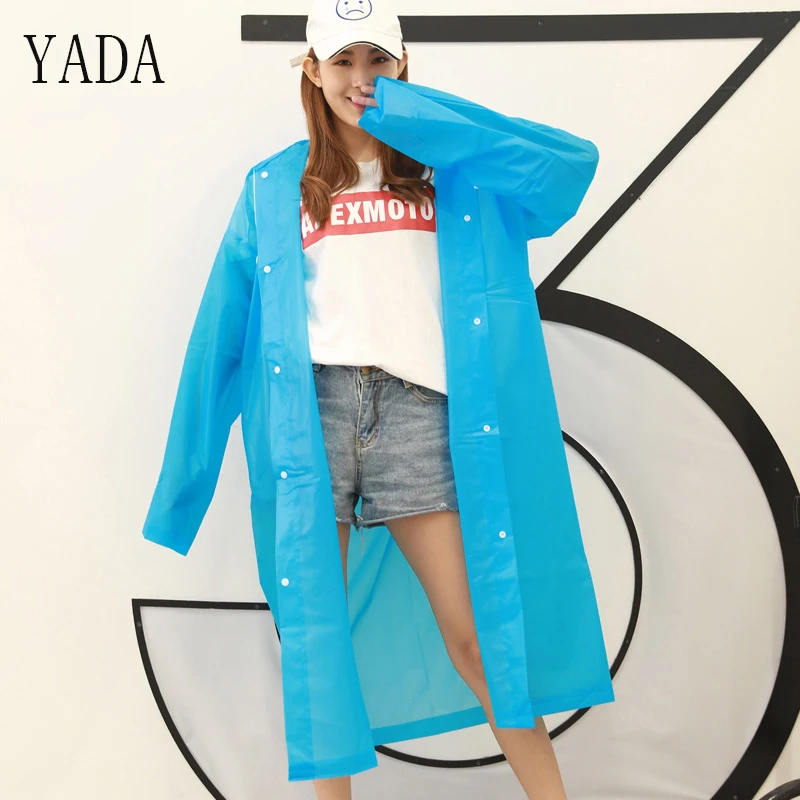 YADA (неодноразовый) модный прозрачный дождевик для взрослых походный