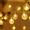1.5M 3M 6M LED Crystal Ball Garland String Lights Flash Indoor Holiday Lamp 10/20/40 LED Fairy Lights Battery/USB Operated ► Photo 1/6