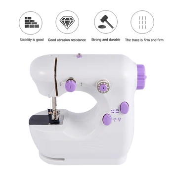 

1pc Household Multi-function Sewing Machine Electric Mini Sewing Machine Mini Sewing Machine with UK Plug