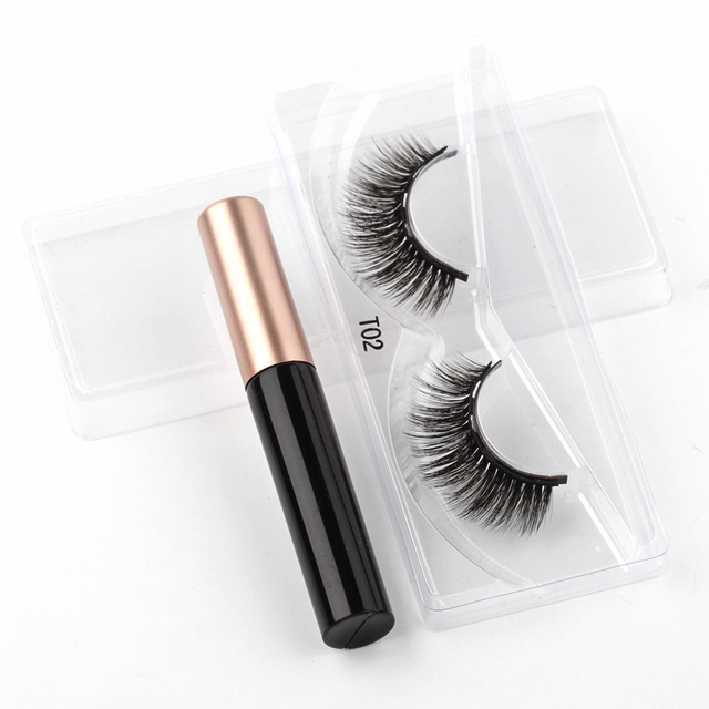 Eyelashes 3D Mink Eyelashes Magnetic Eyeliner Magnetic 3D Lash Short False Lashes Lasting Handmade Eyelash Makeup Tools