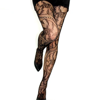 

Women Sexy Stockings Summer Hollow Tights Japanese Lace Pantyhose Fishnet Stockings High Elastic Vintage Pantyhose