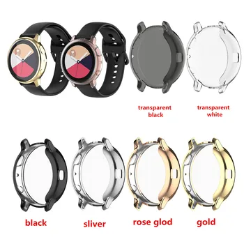 

Protective case for Samsung galaxy watch active 2 44mm 40mm SM-R830 R820 R500 Silicone HD Full Screen Protection Cover Cases
