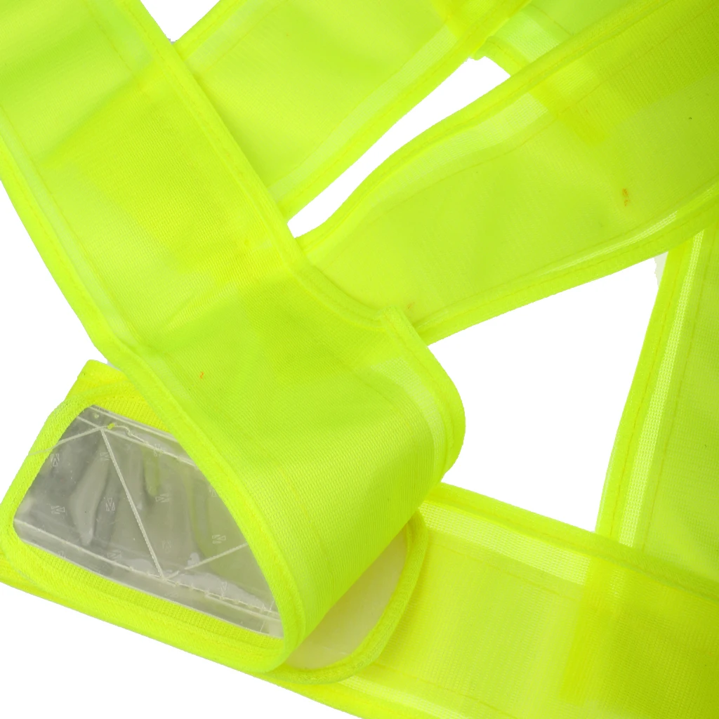 Lightweight Adult High Visibility Safety Vest Belt Security Vest Belt with Reflective Stripes for Working Runing Traffic Use
