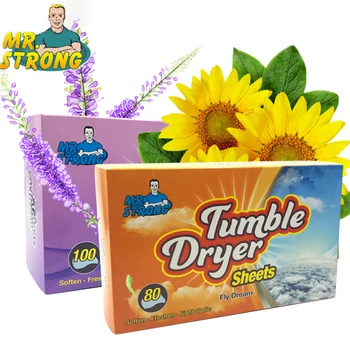 

180Sheets/2Boxes Fabric Softener Sheets 4 in 1 Tumble Dryer Sheet Good Fragrance Wrinkle & Static Remover Clothes Protection