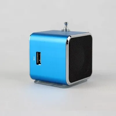 Синий Сабвуфер FM радио 5h время воспроизведения USB SD TF карта Открытый Портативный мини беспроводной parlante динамик Саундбар Altavoz Alto Falante - Цвет: Синий