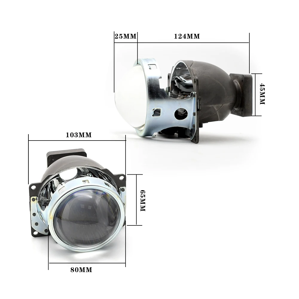 Car Headlight 3.0 inch D2S Q5 Bi Xenon Projector Lens Car Hid Headlight Modify Reflector Hi/Lo Beam for D1S D2S D3S D4S HID LED Lamp