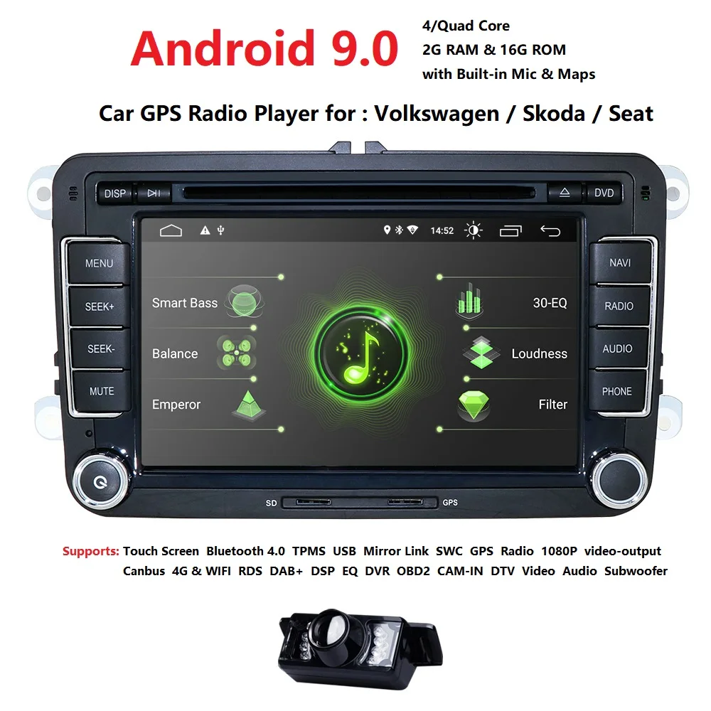 Автомобильный Радио мультимедийный плеер gps для Volkswagen VW golf passat b6 Touran polo sedan Tiguan jetta