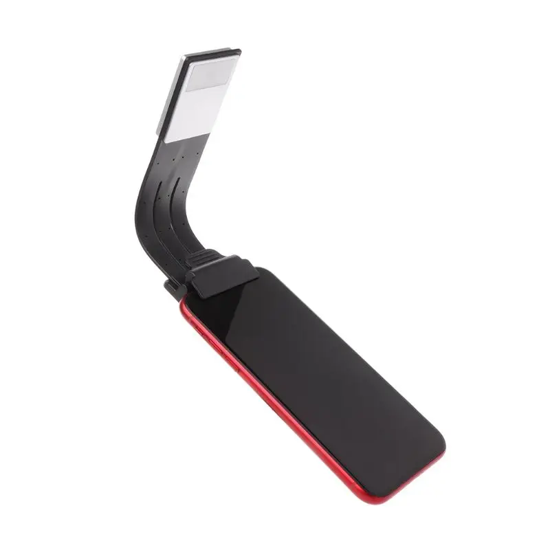 3 цвета Регулируемый USB Перезаряжаемый светодиодный светильник-книга со съемным зажимом для ночного чтения