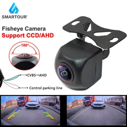 Smartour – caméra de recul pour voiture AHD, sauvegarde universelle, Vision nocturne HD 180 ° CCD, pour moniteur Android 