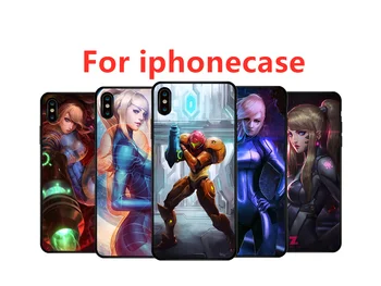 

METROID Samus Aran Soft Phone Case Cover for Iphone X XR XS MAX 6 7 8 Plus 11 Pro MAX