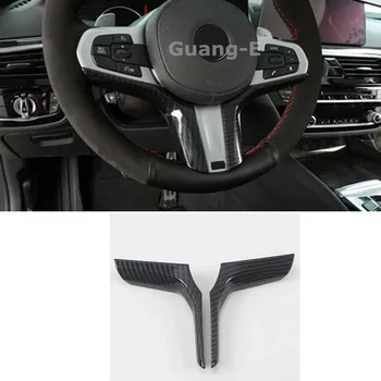 

High Quality Car Trim Frame Steering Wheel Kits Cover Sticker Lamp Hoods 2pcs For BMW X3 XDrive 25i 28i 30i 2018 2019 2020