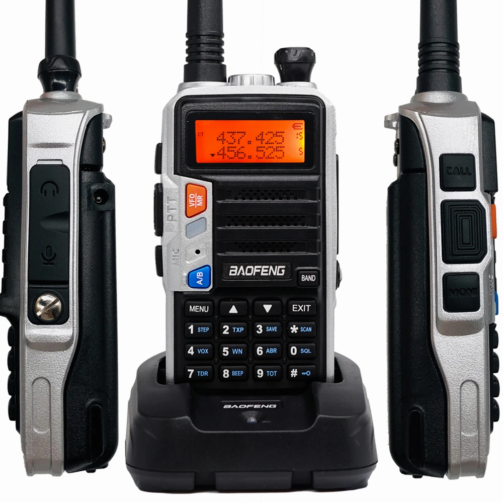 2019 Baofeng UV 5R Pro Walkie Talkie 100% оригинальная 8W UV5R двухсторонняя радиостанция VHF UHF