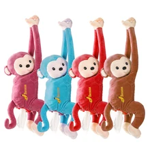 Авто креативная коробка для салфеток с обезьяной пипи мультяшная бумажная коробка для салфеток автомобильная коробка для подлокотников милые товары для интерьера автомобильные аксессуары