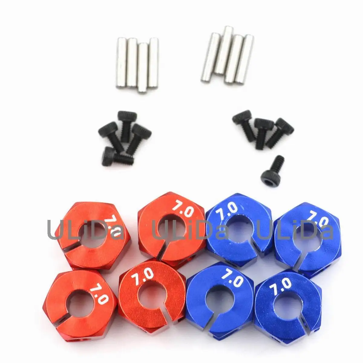 

1/10 RC CAR 4PCS Metal 5mm Inside diameter Hubs 7MM Thickness 12MM Wheel Hex Drive Adaptor 1:10 HSP HPI Tamiya