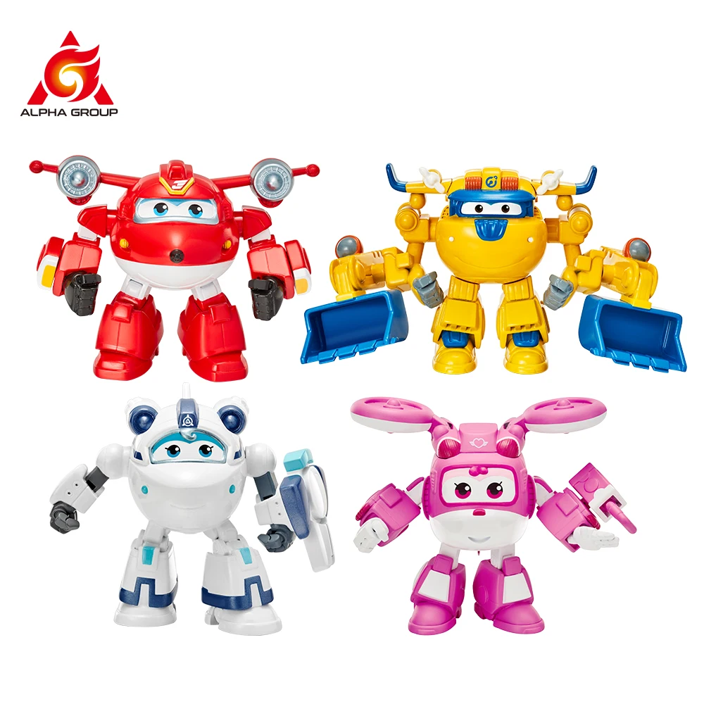 3-дюймовая экшн-фигурка Super Wings из ПВХ трансформирующая Джетт Донни