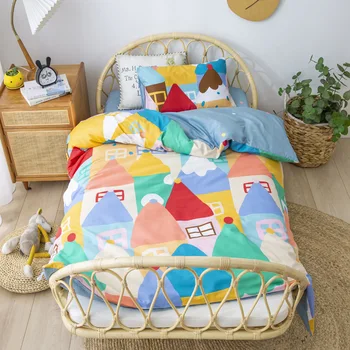 

2020 New Style Cotton Kindergarten Quilt Three-piece Suit Children Slept in the Afternoon Improved Baby Enter the Ga