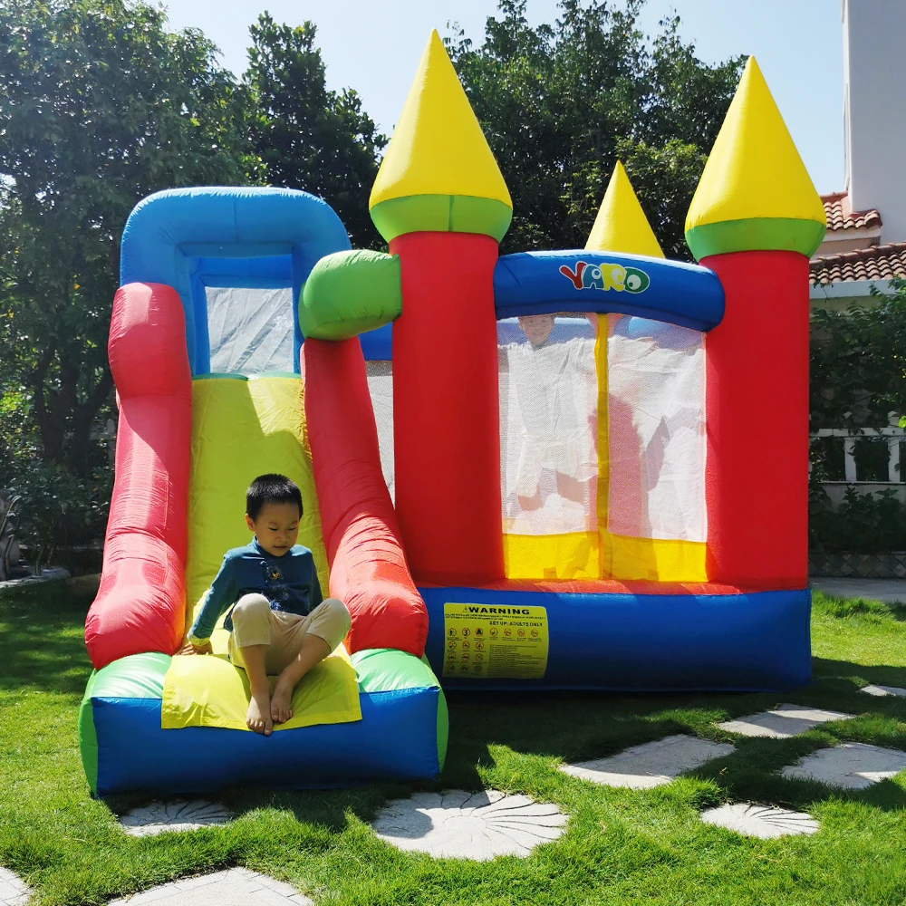 Maison De Rebond Gonflable De Cour Pour Enfants Chateau Gonflable Drole De 3 5x3x2 7m Avec Glissiere Jeux Gonflables En Pvc Maison De Rebond De Saut Pour Enfants Aliexpress