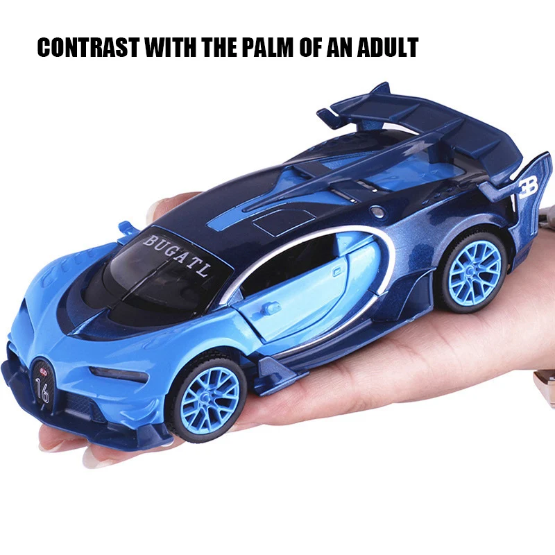 1:32 Bugatti GT концепция спортивный автомобиль сплав модель литая модель игрушечного автомобиля высокая симитация автомобили игрушки для детей рождественские подарки