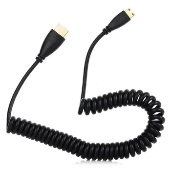 

CY Type-C Mini HDMI 1/4 Male to Standard HDMI Male Stretch Extend Cable for Camera HDTV