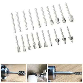 

Cutter Wood Router Bits Silver 1/8\" Shank Grinder 20pcs Set File Engraving