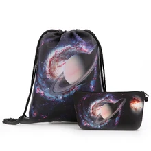 Рюкзак звездное небо сумки на шнурке косметический костюм модный принт дорожные мужские сумки женские Наплечные мягкий рюкзак для путешествий унисекс Новинка