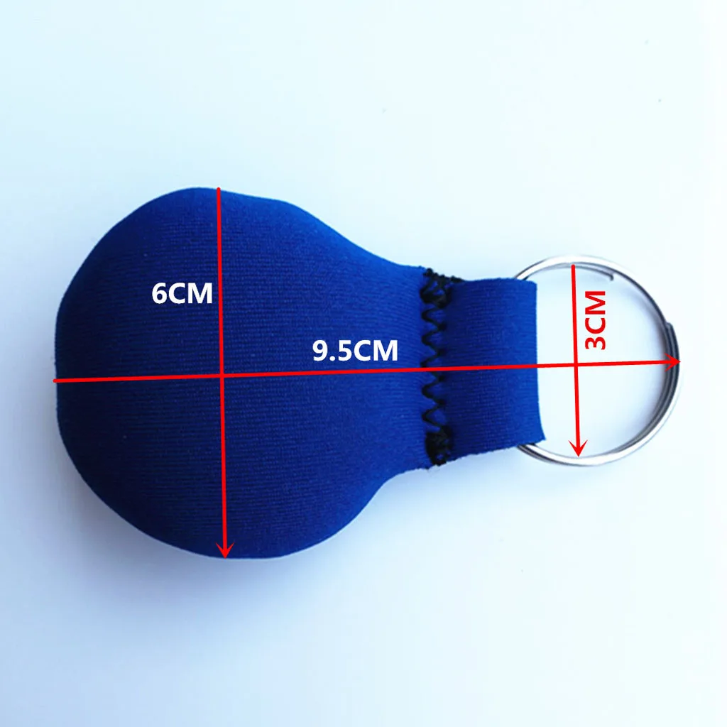 Neoprene Floating Keychain + Stainless Steel Accessory Gift Navigation Kayak Fishing Floating Keyring