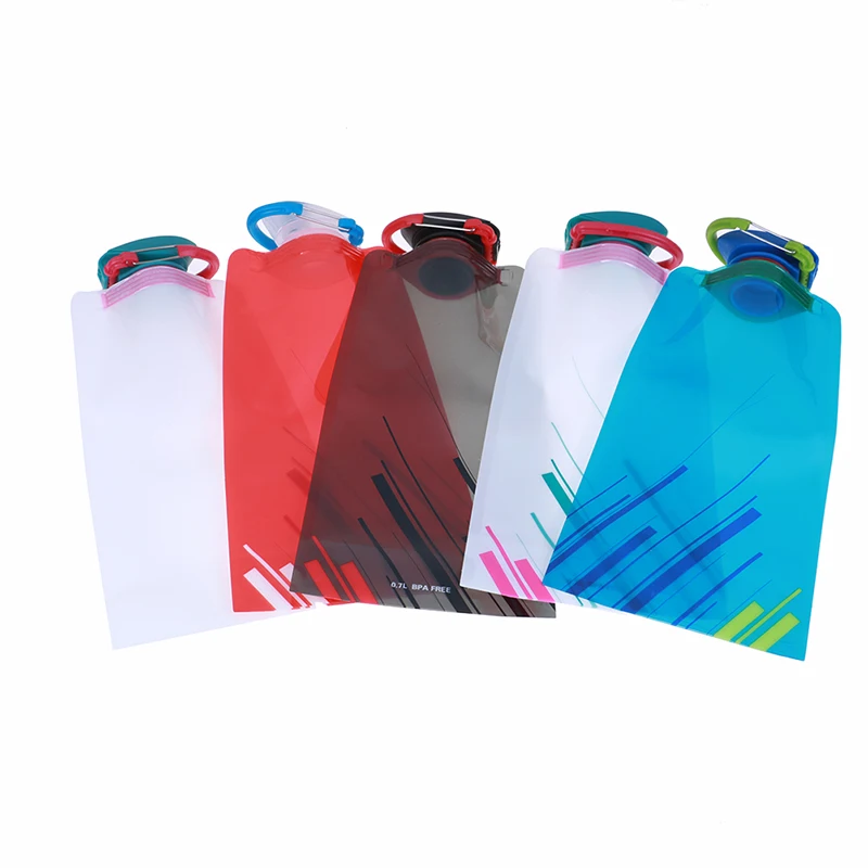 Outdoor Folding Drinking Bag Travel Cycling Sports Walking Portable Bag Climbing Water Bottle Kettle Travel Supplies