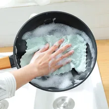 5 шт. сверхвпитывающая микрофибра тряпка антипригарное масло эффективная посуда домашнее полотенце для уборки кухонный инструмент блюдо полотенце для рук полотенце