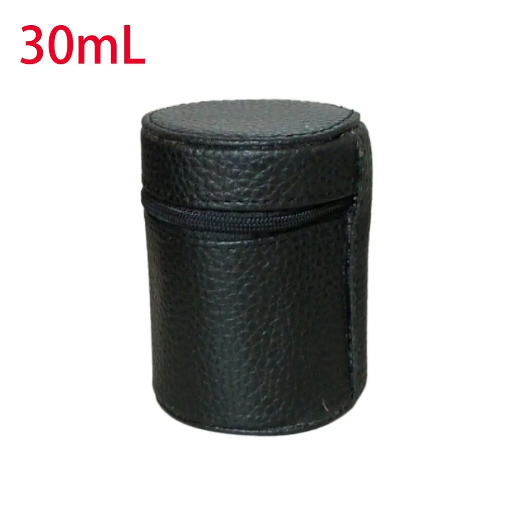 

Luxury Design Lightweight Soft Leather Cover for Camping Cups Mug Water Bottle Holder Carrier With Zipper