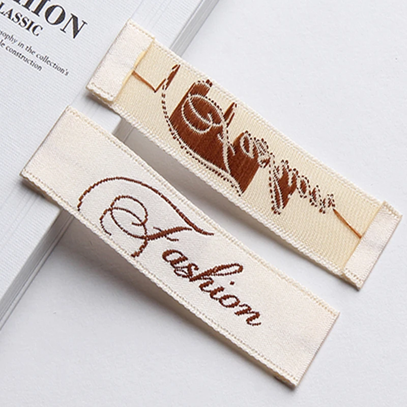 Под заказ этикетка clothLabelWithLogoGarmentLabelsSeparateCutOrFolded1000pcs/лот под заказ|custom sewing labels|cloth