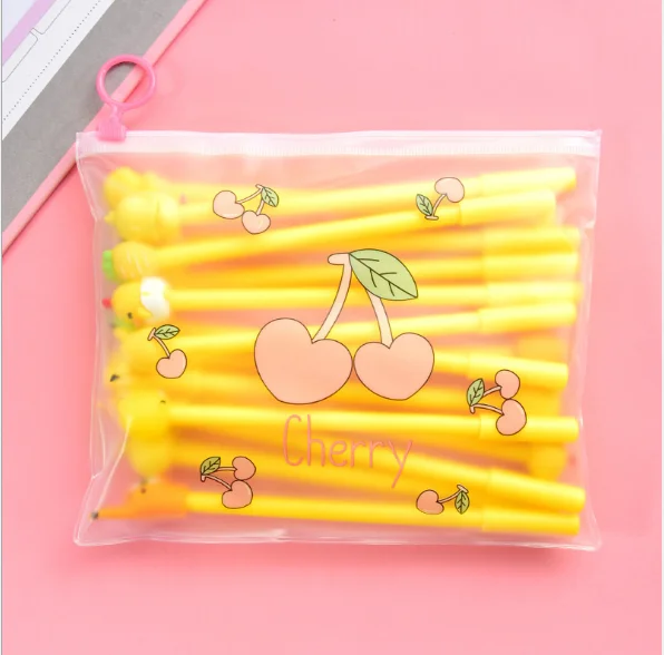 Creative 20Pcs/Set Lovely Girl Pink Cartoon Gel Pen Combination Suit Netural Black 0.5mm Signature Pen 100pcs/Lot/5Sets GP567