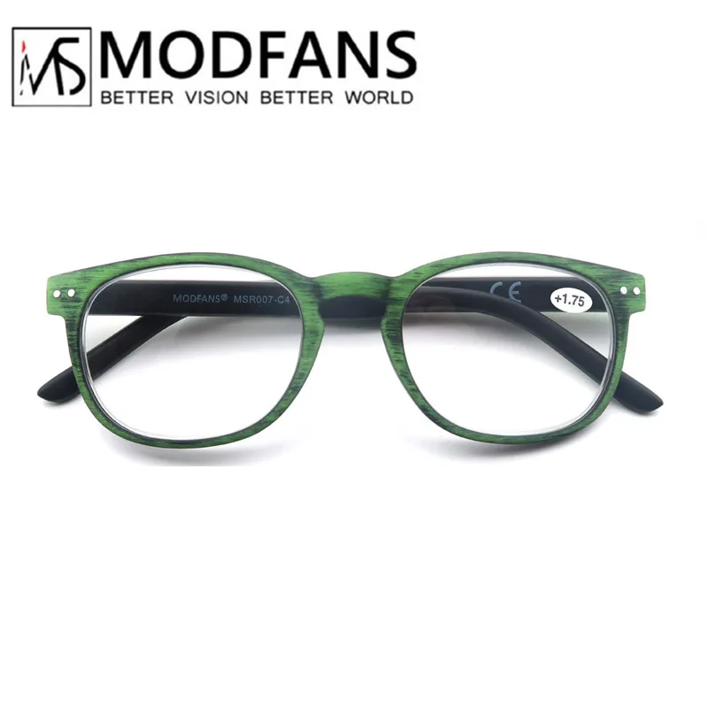 Stylish Wood-Look Frame Reading Sunglasses with Lightweight Spring Hinges