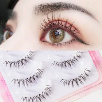 

Handmade Sharpened False Eyelashes Korean of Eyelash 5 Pairs of 3D Mink False Eyelashes Extension Tool
