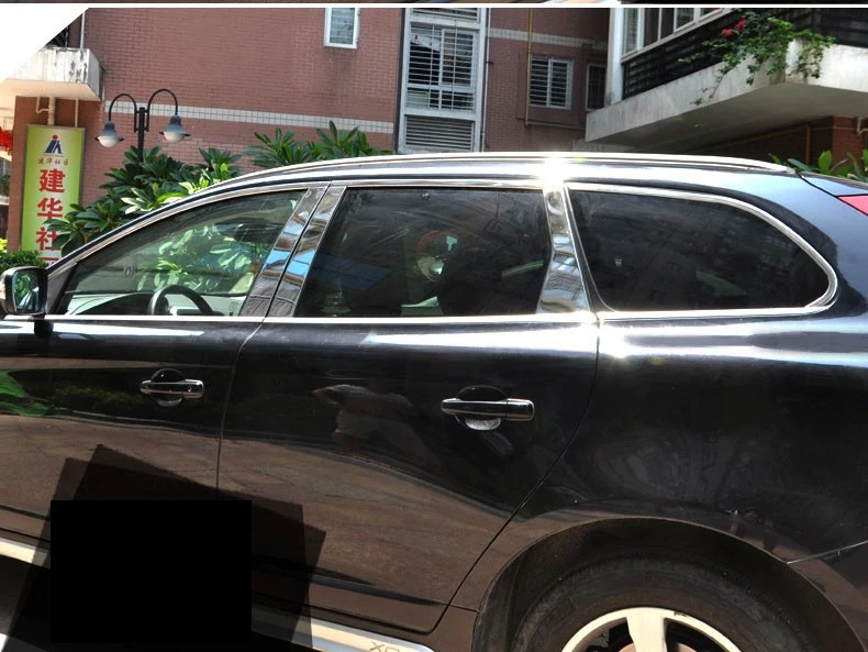 Нержавеющая сталь окна автомобиля планки для volvo xc60 2009 2010 2011 2012 2013 аксессуары