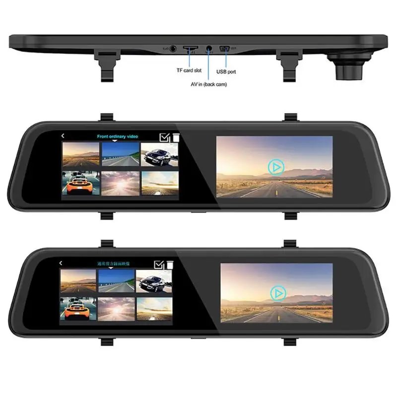 Phisung S11 2K Car DVR Camera Dual Lens 11.66 inch Rearview Mirror Dash Cam Digital Video Recorder