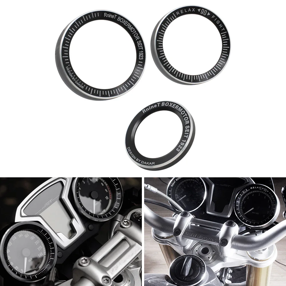 CNC алюминиевый мотоцикл спидометр ободок колец Тахометр Накладка для BMW R Nine T R9T 2016