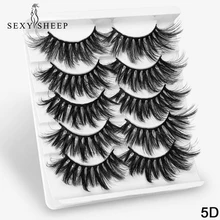 2/5 пар 3D искусственным мехом норки, накладные ресницы в естественном стиле/толстые длинные ресницы тонкими макияж Красота клей для наращивания ресниц инструменты для макияжа бровей