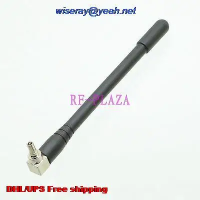 

DHL/EMS 100 pcs 3G Antenna 3GHZ 3G 2dBi GPRS GSM CRC9 male 90 degree angle antenna for ZTE Wireless USB Modem aerial-A1