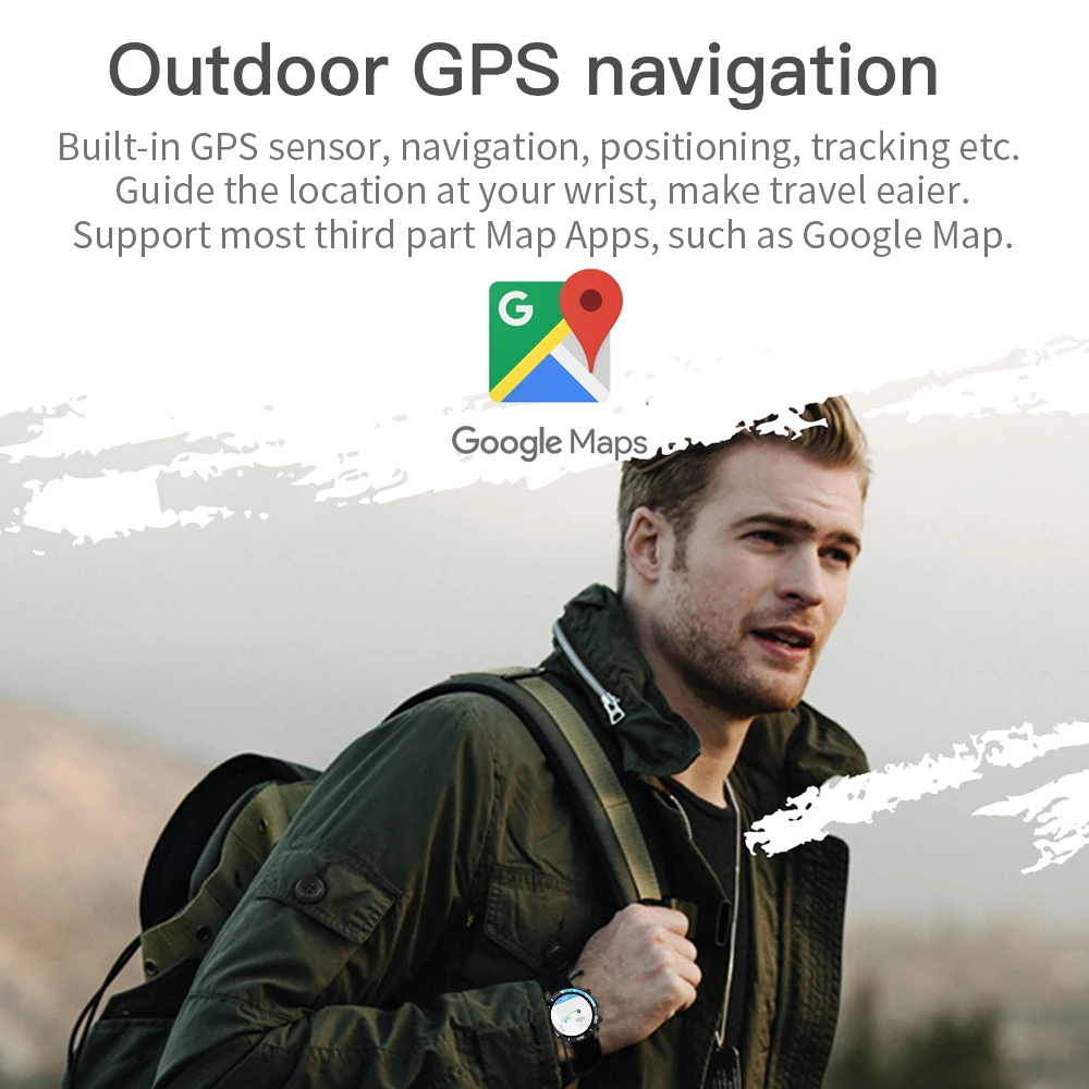  Smart Watch Android 7.1 OS 1GB RAM 16GB ROM 5.0MP Camera Quad Core WIFI Bluetooth Air Pressure Alti