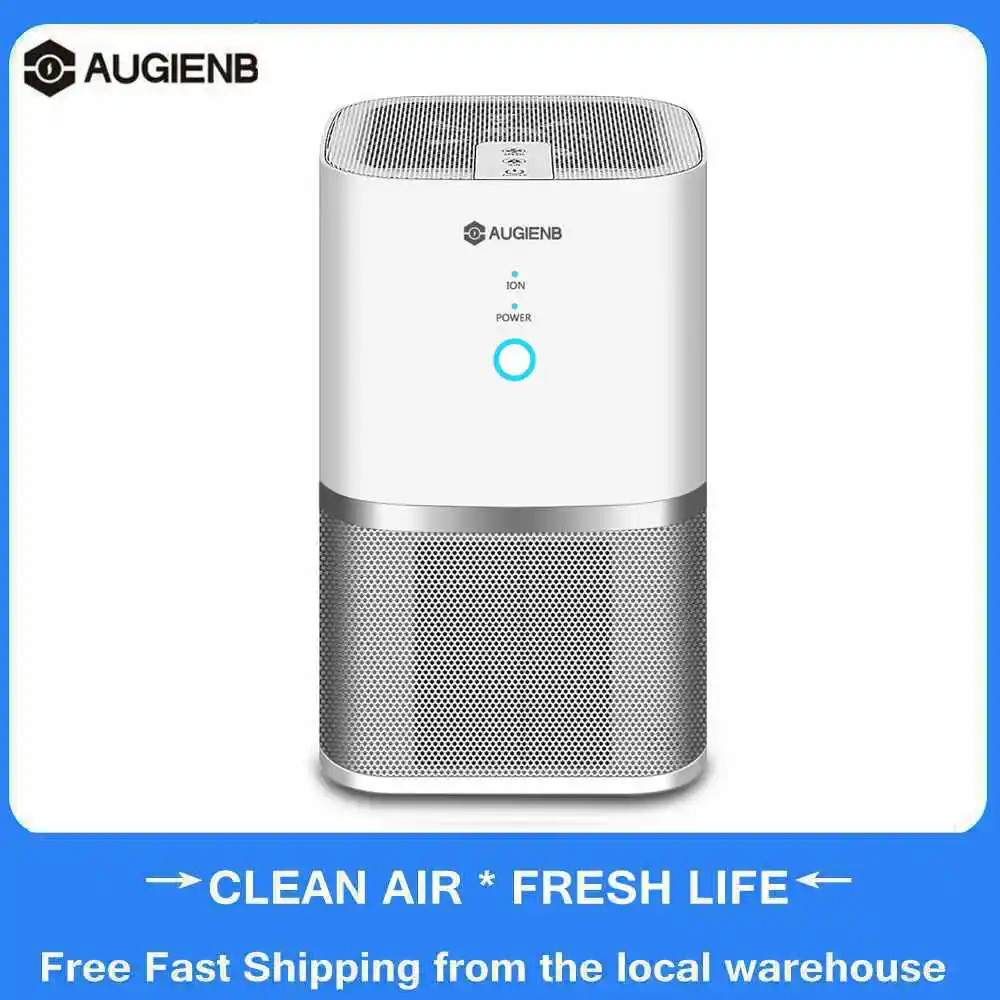 

Augienb Air Purifier With HEPA Active Carbon Filter Dust Active Ozone Generator Sterilizer Purifying Air Cleaner For Office Home