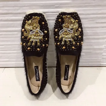 

2019 New Women Espadrilles Flats Crystal Buckle Hemp Fisherman Shoes Ladies Fashion Rhinestone Loafers Slip On Single Shoes