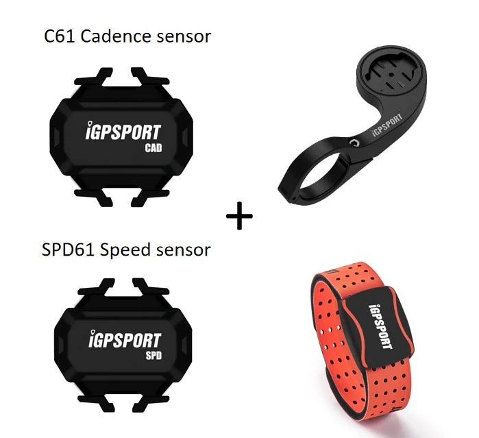 IGPSPORT ANT+Cycling bike Cadence Sensor Speed Sensor Heart Rate Monitor Bracket