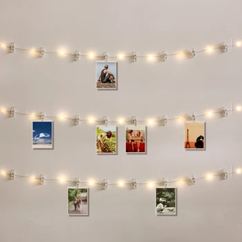 

1M 2M 5M 10M Photo Clip LED String Lights Fairy Lights USB/Battery for Garland Party Wedding Xmas Christmas Decoration