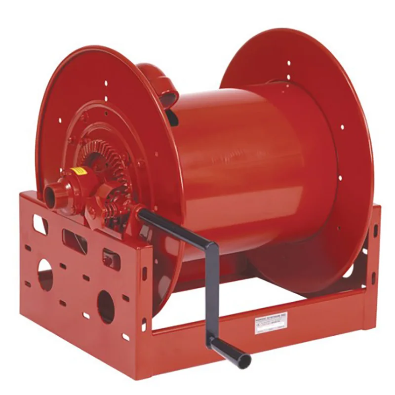 50 to 60 meters multifunctional hand operated hydraulic rubber hose reel