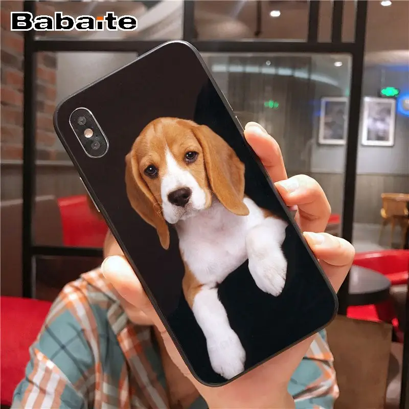 Для iphone 11pro max Beagle Dog силиконовый чехол черный мягкий чехол для телефона для iphone 6S 6plus 7plus 8 8Plus X Xs MAX 5 5S XR