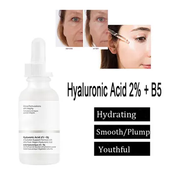 

30ml The Ordinary Hyaluronic Acid 2% + B5 Serum Moisturizing Shrink Pores Anti-Aging Pure Whitening Ordinary Skin Care Essence