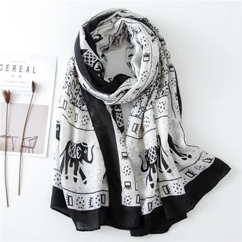 

2020 Luxury brand silk scarves Autumn and winter Lady quality Fashion beach Cotton shawl women's bandana material scarf