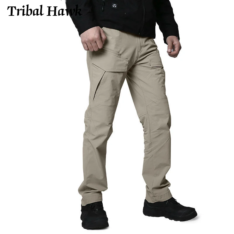 Тактические камуфляжные брюки карго мужские военные SWAT водонепроницаемые брюки мужские армейские Пейнтбольные много карманов камуфляжные брюки