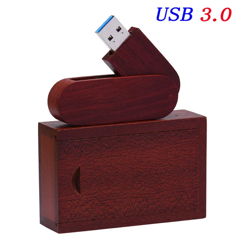 rose with box SHANDIAN USB 3,0(10 шт. бесплатный логотип) деревянный портативный USB флеш-накопитель 4 ГБ 8 ГБ 16 ГБ 32 ГБ 64 Гб карта памяти U dick свадебные подарки - Цвет: rose with box